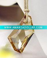golden crystal necklace