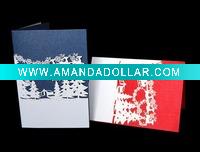 Wholesale 2011 personalized laser cut christmas card