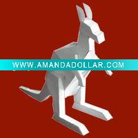 Wholesale Folded paper Toy Kangaroo for children colouring