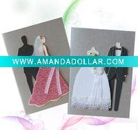 Wholesale HOT 2011 Red Leaves Handmade Wedding Invitation Card