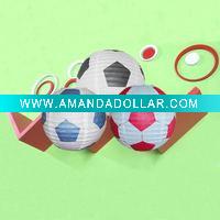 Wholesale Football shape round paper lantern