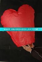 Wholesale 2010 popular red heart shape sky lantern