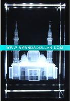 Beautiful 3D laser crystal building