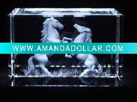 Wholesale Beautiful 3D laser crystal cube