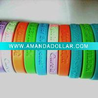 Debossed Silicone Wristbands
