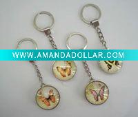 Glass keychain