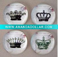 customized crystal glass fridge magnets