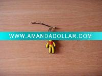 CARTOON design plastic soft PVC mobile phone charms