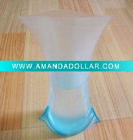 Wholesale tall flower foldable pvc vases/plastic recyclable flower vase/pvc flower pot vase