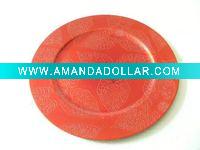 Wholesale Leaves Design Plastic Plate