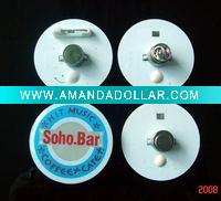 Wholesale LED round flashing badge