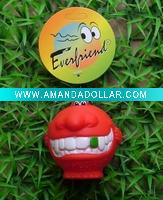 Wholesale pet toys-Red ball with big teeth