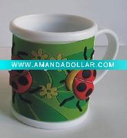 3D cartoon soft pvc promotion gift mug