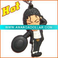 soft pvc key ring