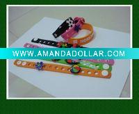 Wholesale Free shipping 3D soft PVC wristband