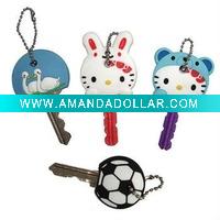 custom soft PVC key cover/ key cap