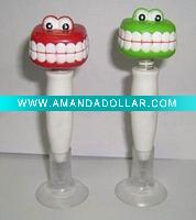 Wholesale plastic funny big tooth pen
