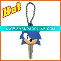 Wholesale soft cute plastic key cover