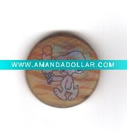 3D pin button, button badge
