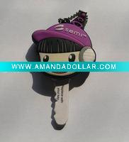 3D soft PVC key cover
