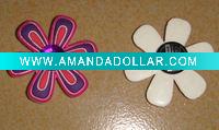 Wholesale Colorful Flower Soft PVC Shoe Buckle