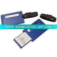 Wholesale Blue soft pvc luggage Tag