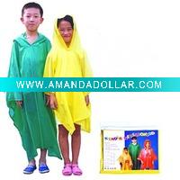 Wholesale children pvc print RAIN PONCHO
