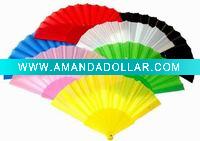 Colorful plastic cloth fan