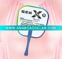 PP advertising fan with flower shape