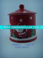 Wholesale ceramic small christmas jar