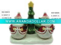 Wholesale Ceramic christmas salt and pepper shaker