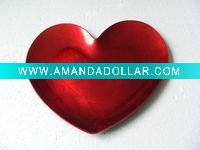 Heart-shaped Plastic Plate