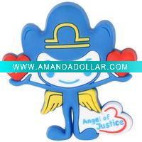 Soft PVC LOVE angel badge