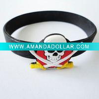 Soft PVC wrist strap/Gothic wrist strap/Skull wrist strap