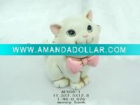 Wholesale Ceramic Kitten Coin Bank