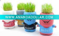 Wholesale DIY grass toy,happy boy
