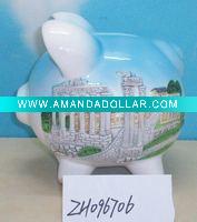 Wholesale ceramic pig money bank