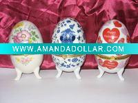 Porcelain egg/Easter gift/Porcelain egg jewelry box