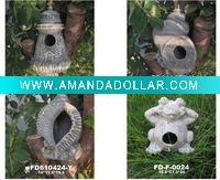 ceramic bird house