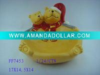 Wholesale ceramic bear candy plate