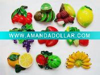 resin fruit fridge magnets