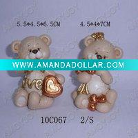 Wholesale Cute Valentine teddy bear, Valentine bear 2Ast. H:2.75"