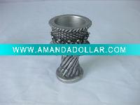 poly resin candleholder