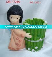 Wholesale Polyresin Japanese,Kimono girl