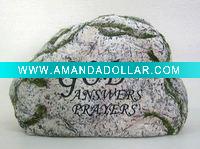 Wholesale Resin stone with letter souvenir