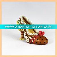 Wholesale Resin Lady Shoes Craft Jewelry Holder
