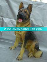 Polyresin resin dog for decoration and garden and gift and toy