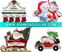 Wholesale shinny resin ornaments