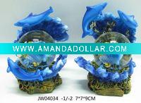 Polyresin dolphin Water globe