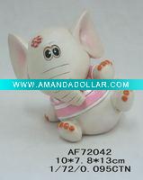 Wholesale Polyresin cartoon piggy bank(elephant)